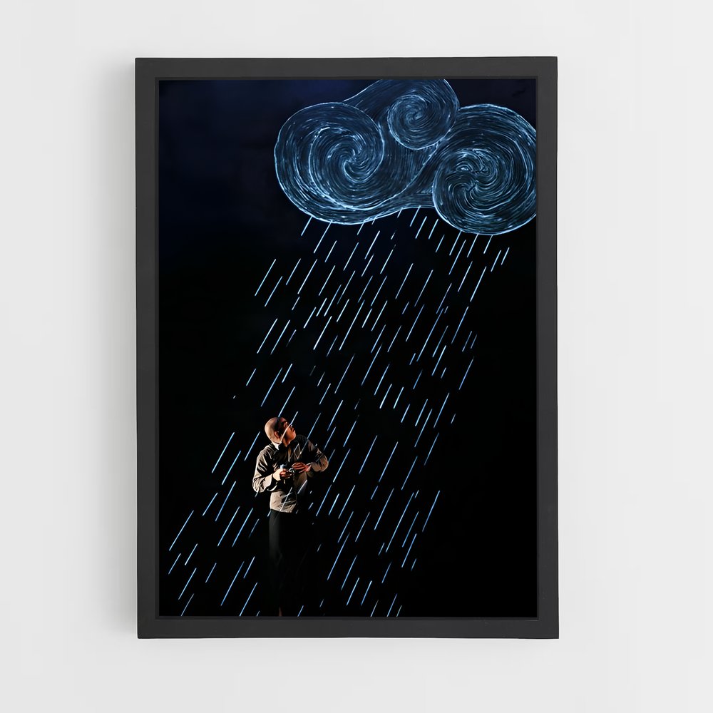 Poster Pluie de Pensées – affiche Danse (vue 2)